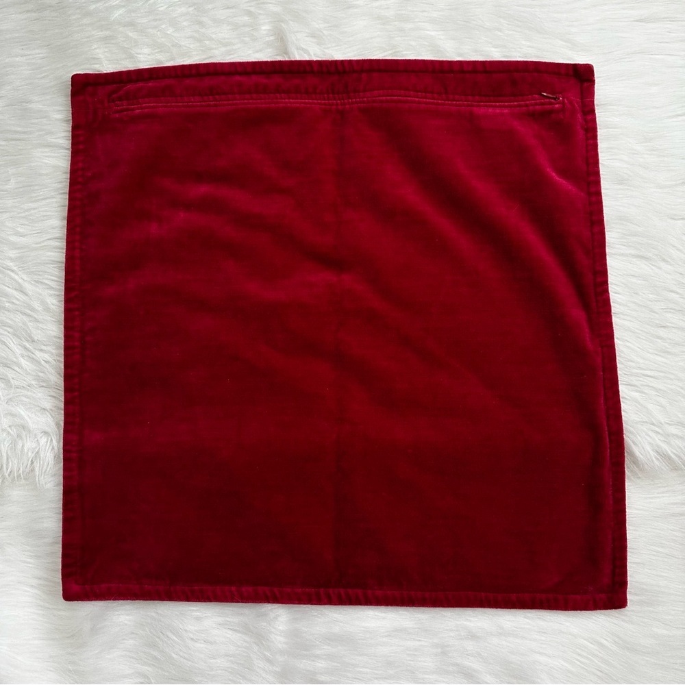 Pottery Barn Red Velvet Sham - Picture 3 of 6